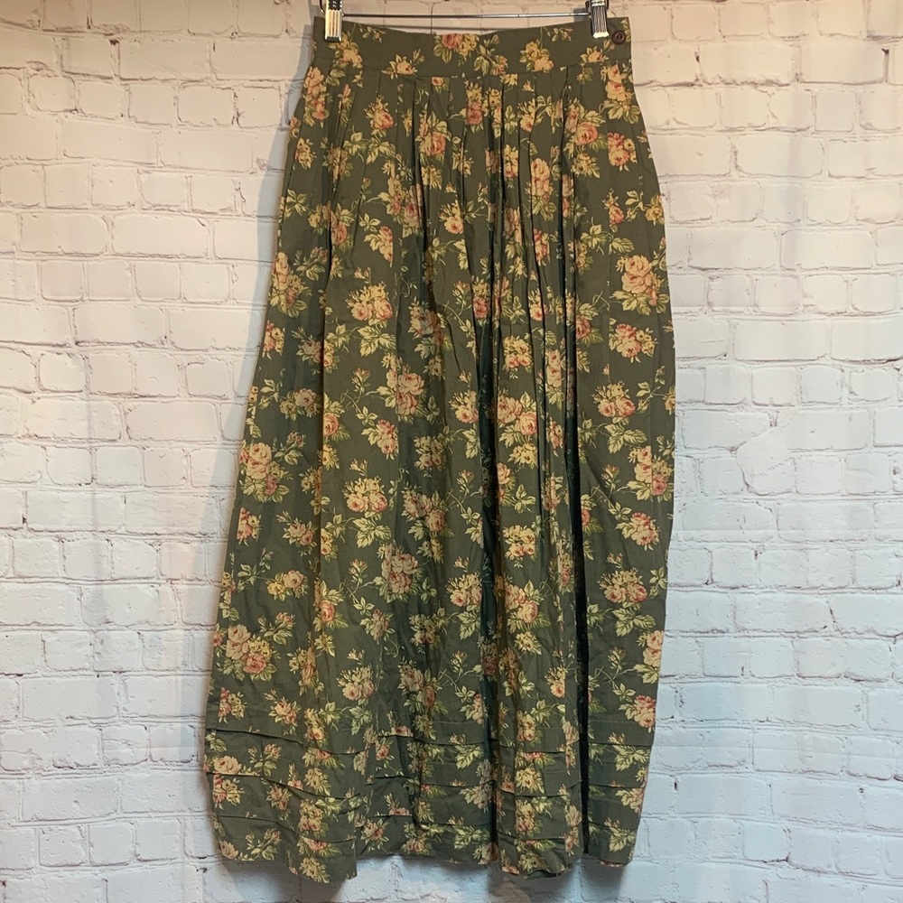 Vintage Ralph Lauren Country Dry Goods Prairie Cottagecore Floral Skirt Size 6